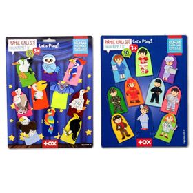 Tox Meslekler ve Uçan Hayvanlar T761 T222 2 Set 20 Parça Parmak Kukla
