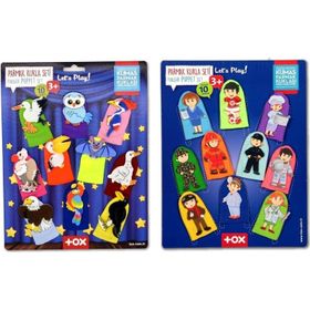 Tox Meslekler ve Uçan Hayvanlar T761 T222 2 Set 20 Parça Parmak Kukla