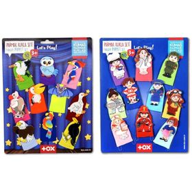 Tox Meslekler ve Uçan Hayvanlar T762 T222 2 Set 20 Parça Parmak Kukla