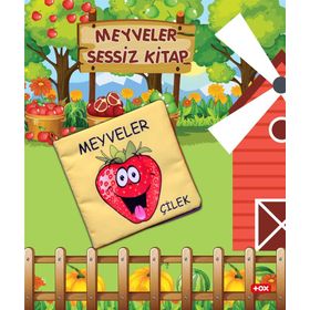 Tox Meyveler Kumaş Sessiz Kitap Bez Kitap Yumuşak Ve Hışırtılı Eğitici Oyuncak