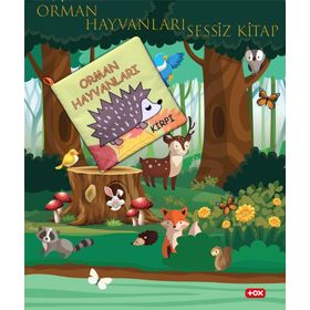 Tox Orman Hayvanları Kumaş Sessiz Kitap Bez Kitap Eğitici Oyuncak , Yumuşak Ve Hışırtılı