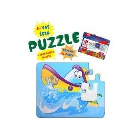 Tox T05 Tekne Helikopter 3+ Keçe Yapboz 3 Yaş Puzzle