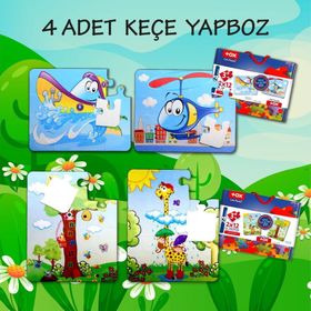 Tox T05 Tekne Helikopter 3+ Keçe Yapboz 3 Yaş Puzzle
