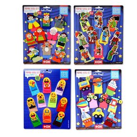 Tox T106 T181 T224 T225 Masal Kahramanları Emojiler Karagöz Hacivat ve Taşıtlar 4 Set 40 Parça Parmak Kukla
