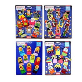 Tox T106 T181 T224 T225 Masal Kahramanları Emojiler Karagöz Hacivat ve Taşıtlar 4 Set 40 Parça Parmak Kukla