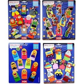 Tox T106 T181 T224 T225 Masal Kahramanları Emojiler Karagöz Hacivat ve Taşıtlar 4 Set 40 Parça Parmak Kukla