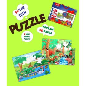 Tox T15 Orman 5+ Keçe Yapboz 5 Yaş Puzzle