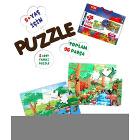 Tox T15 Orman 5+ Keçe Yapboz 5 Yaş Puzzle
