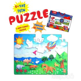 Tox T18 Origami 5+ Keçe Yapboz 5 Yaş Puzzle
