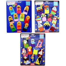 Tox T181 T106 T222 Taşıtlar Emojiler ve Uçan Hayvanlar 3 Set 30 Parça Parmak Kukla