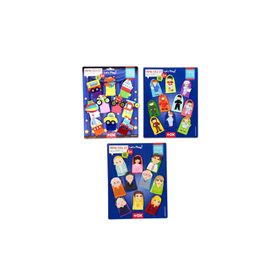 Tox T181 T751 T761 Taşıtlar Aile Bireyleri ve Meslekler 3 Set 30 Parça Parmak Kukla