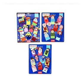 Tox T181 T752 T762 Taşıtlar Aile Bireyleri ve Meslekler 3 Set 30 Parça Parmak Kukla