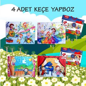Tox T19 Sahne 5+ Keçe Yapboz 5 Yaş Puzzle