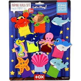 Tox T221 Deniz Canlıları 10 Parça Parmak Kukla Set