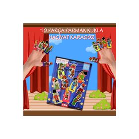 Tox T224 Karagöz Hacivat 10 Parça Parmak Kukla Set