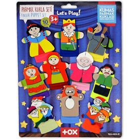 Tox T225 Masal Kahramanları 10 Parça Parmak Kukla Set