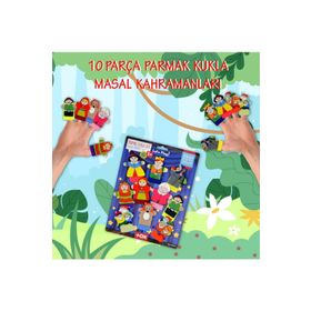Tox T225 Masal Kahramanları 10 Parça Parmak Kukla Set