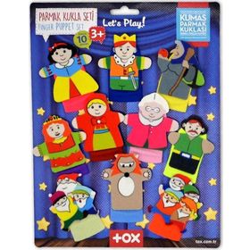 Tox T225 Masal Kahramanları 10 Parça Parmak Kukla Set