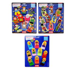 Tox T225 T106 T224 Masal Kahramanları Karagöz Hacivat ve Emojiler 3 Set 30 Parça Parmak Kukla