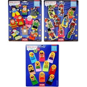 Tox T225 T106 T224 Masal Kahramanları Karagöz Hacivat ve Emojiler 3 Set 30 Parça Parmak Kukla