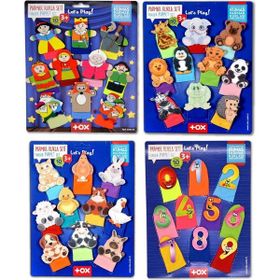 Tox T225 T772 T782 T64 Masal Kahramanları Rakamlar Evcil ve Vahşi Hayvanlar 4 Set 40 Parça Parmak Kukla