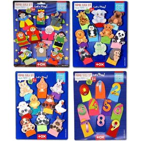 Tox T225 T772 T782 T64 Masal Kahramanları Rakamlar Evcil ve Vahşi Hayvanlar 4 Set 40 Parça Parmak Kukla