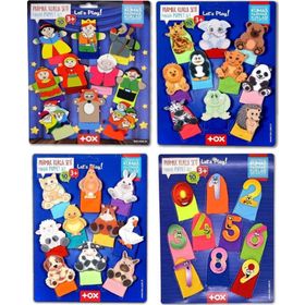 Tox T225 T772 T782 T64 Masal Kahramanları Rakamlar Evcil ve Vahşi Hayvanlar 4 Set 40 Parça Parmak Kukla