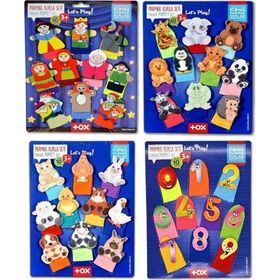 Tox T225 T772 T782 T64 Masal Kahramanları Rakamlar Evcil ve Vahşi Hayvanlar 4 Set 40 Parça Parmak Kukla