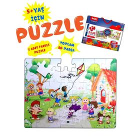 Tox T40 Oyun Parkı 5+ Keçe Yapboz 5 Yaş Puzzle