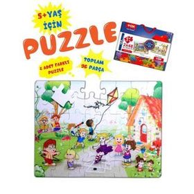 Tox T40 Oyun Parkı 5+ Keçe Yapboz 5 Yaş Puzzle