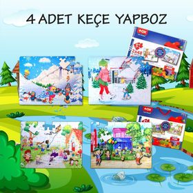 Tox T40 Oyun Parkı 5+ Keçe Yapboz 5 Yaş Puzzle