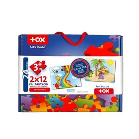 Tox T42 Gökkuşağı 3+ Keçe Yapboz 3 Yaş Puzzle