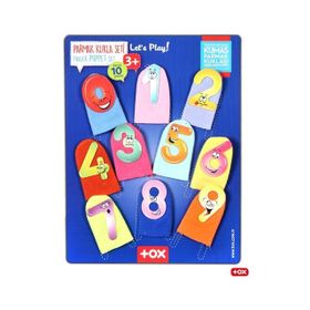 Tox T64-1 Rakamlar 10 Parça Parmak Kukla Eğitici Oyuncak