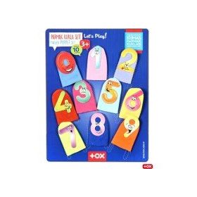 Tox T64-1 Rakamlar 10 Parça Parmak Kukla Eğitici Oyuncak