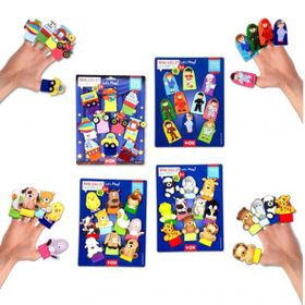 Tox T771 T781 T761 T181 Tox Meslekler Taşıtlar Evcil ve Vahşi Hayvanlar 4 Set 40 Parça Parmak Kukla