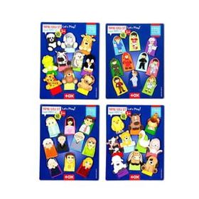 Tox T771 T781 T761 T751 Meslekler Aile Bireyleri Evcil ve Vahşi Hayvanlar 4 Set 40 Parça Parmak Kukla