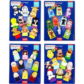 Tox T771 T781 T761 T751 Meslekler Aile Bireyleri Evcil ve Vahşi Hayvanlar 4 Set 40 Parça Parmak Kukla