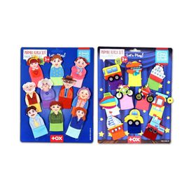 Tox Taşıtlar ve Aile Bireyleri T752 T181 2 Set 20 Parça Parmak Kukla