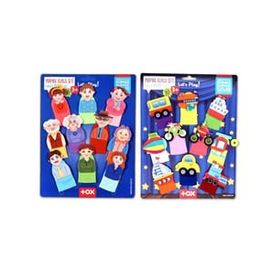 Tox Taşıtlar ve Aile Bireyleri T752 T181 2 Set 20 Parça Parmak Kukla