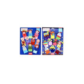 Tox Taşıtlar ve Aile Bireyleri T752 T181 2 Set 20 Parça Parmak Kukla