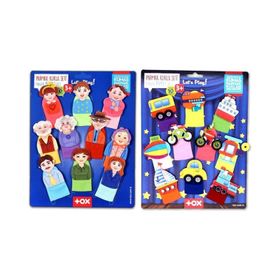 Tox Taşıtlar ve Aile Bireyleri T752 T181 2 Set 20 Parça Parmak Kukla