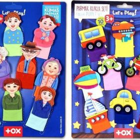 Tox Taşıtlar ve Aile Bireyleri T752 T181 2 Set 20 Parça Parmak Kukla