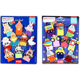 Tox Taşıtlar ve Evcil Hayvanlar T772 T181 2 Set 20 Parça Parmak Kukla