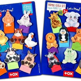 Tox Vahşi Hayvanlar ve Evcil Hayvanlar T772 T782 2 Set 20 Parça Parmak Kukla