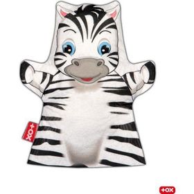 Tox Zebra Vahşi Hayvanlar Keçe El Kukla Eğitici Oyuncak