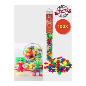 Toyfest 4024 Plus Minecraft Temalı Silindir Kutuda Neon Mix 100 Parça Lego