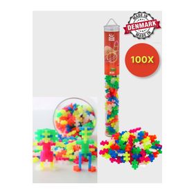 Toyfest 4024 Plus Minecraft Temalı Silindir Kutuda Neon Mix 100 Parça Lego