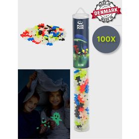 Toyfest 4282 Plus Minecraft Temalı Silindir Kutuda Glow 100 Parça Lego