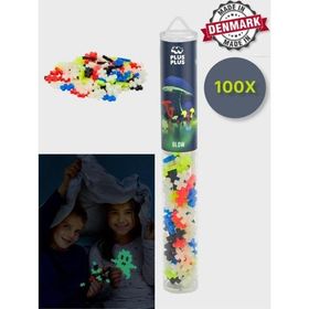 Toyfest 4282 Plus Minecraft Temalı Silindir Kutuda Glow 100 Parça Lego