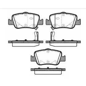 Toyota 0446602180 Corolla 2007-2019 1.4 1.6 1.3 Arka Fren Balatası